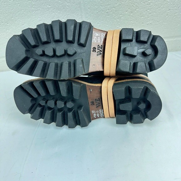 We The Free People Reya Women's Black Leather Harness Ankle Boots Sz 9-9.5 - Picture 14 of 16